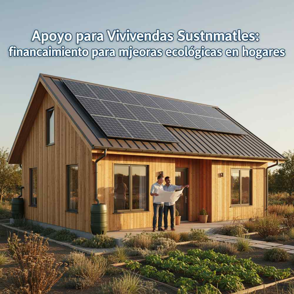 Apoyo para Viviendas Sustentables: financiamiento para mejoras ecológicas en hogares.