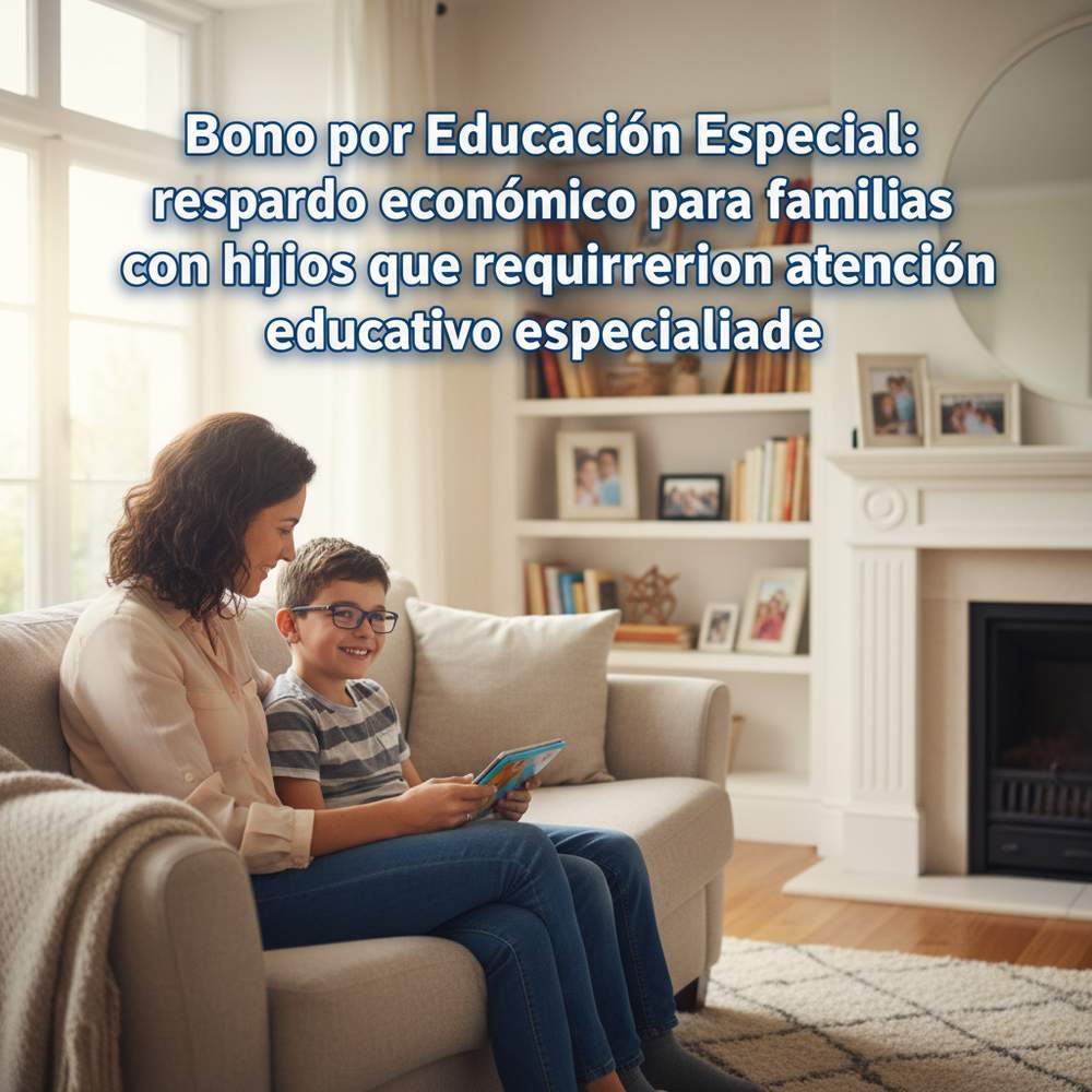 Bono por Educación Especial: respaldo económico para familias con hijos que requieren atención educativa especializada.